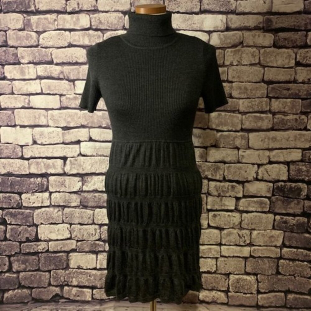Calvin Klein Gray Turtleneck Dress Size Small
